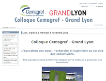 Tablet Screenshot of colloquefeyssine.cemagref.fr
